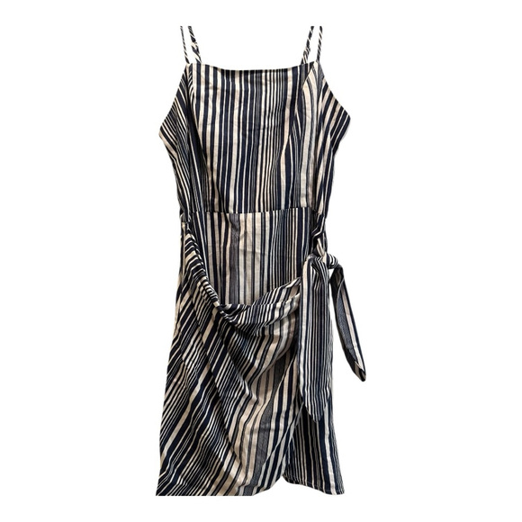 bailey blue Dresses & Skirts - NWT Bailey Blue Striped Dress, Size LG Blue and White